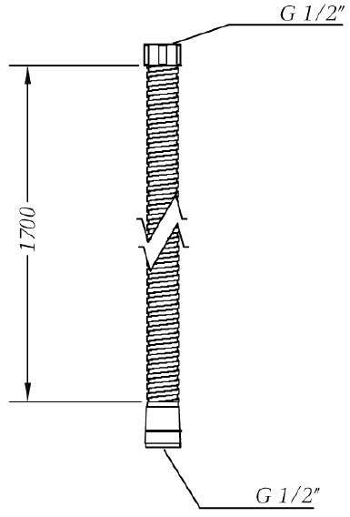 Душевой шланг Genebre 1.70 м (100135 60 00)